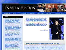 Tablet Screenshot of jenniferhigdon.com